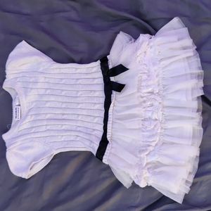 Blueber boulevard girls white knit dress